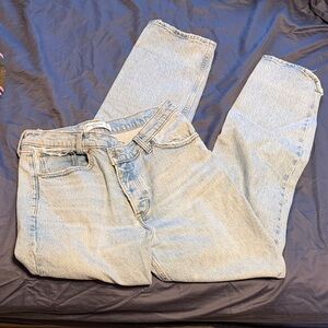 A&F high rise dad jeans